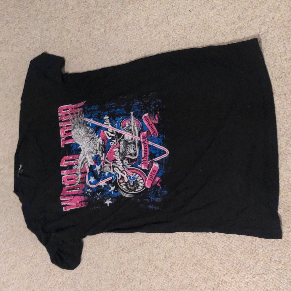 Size small Fashion Nova black graphic oversized shirt - tall